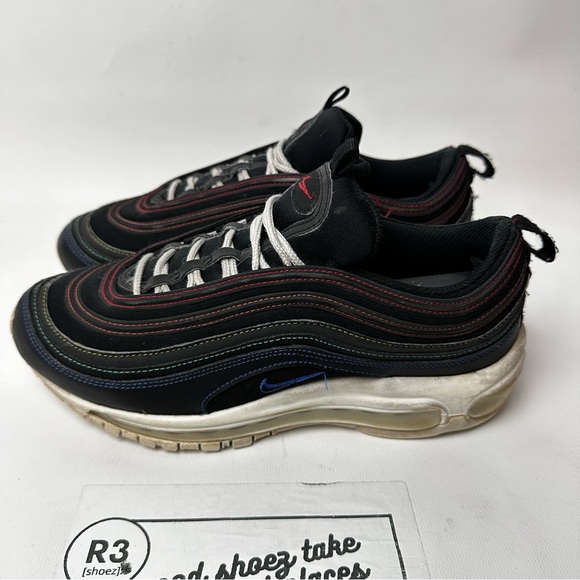 Nike Women’s Sz 8.5 Air Max 97 Multi Stitch Rainbow Training Running Sneakers - Picture 5 of 9